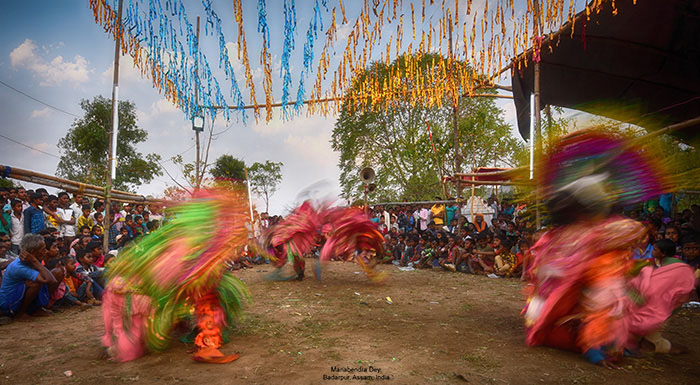 slow shutter-speed effect motion captured